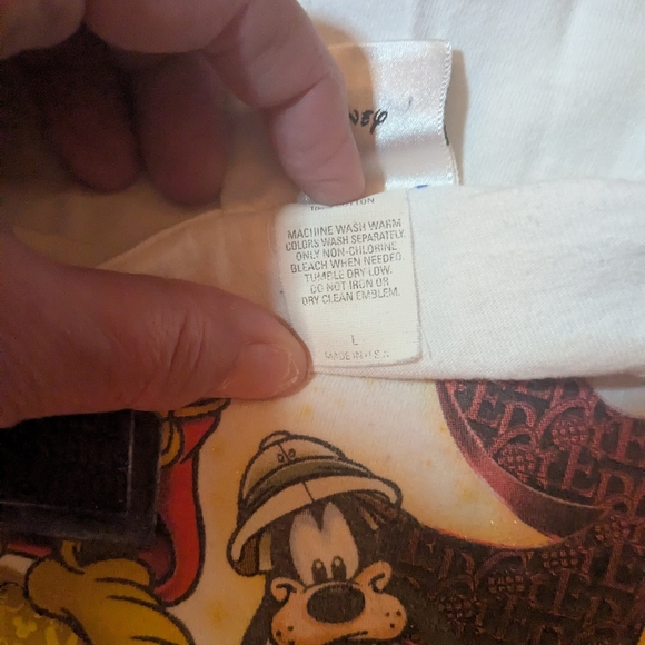 Vintage 1999 Walt Disney World Commemorative Tshirt, White Unisex Large, Mickey - Picture 4 of 7
